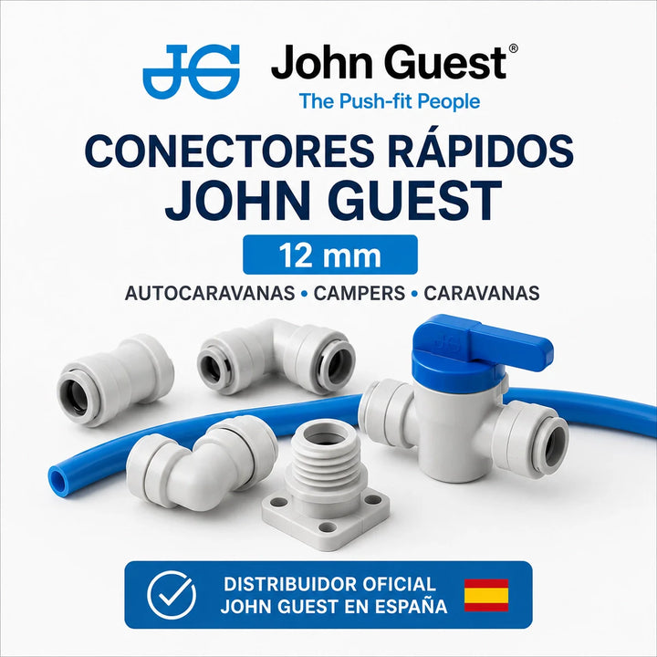 Conectores rápidos John Guest de 12 mm para autocaravanas campers y caravanas - Install Beer