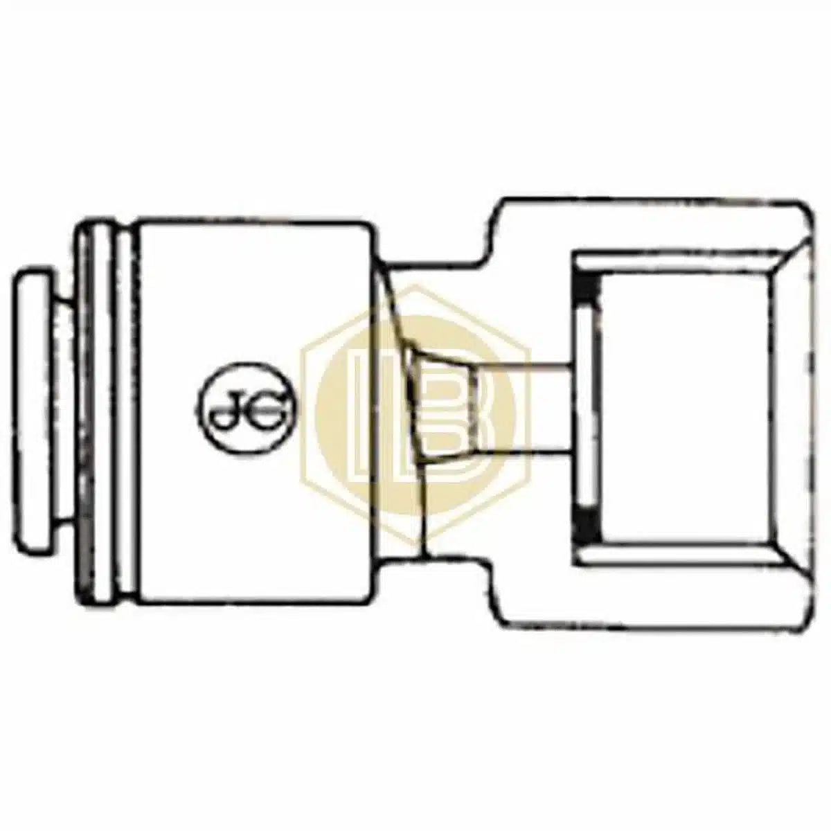 Adaptador Hembra 3/8 x 1/4 (Rosca NPTF)-Install Beer