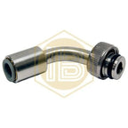 Adaptador de cabezal metálico curvo para tubo de cerveza 3/8 x Rosca BSP-Install Beer