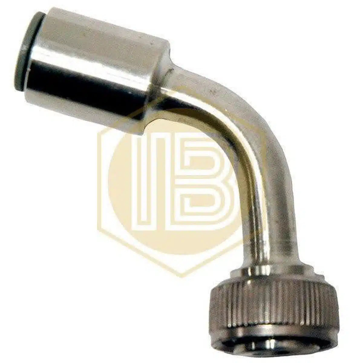 Adaptador de cabezal metálico curvo para tubo de cerveza 3/8 x Rosca BSP-Install Beer