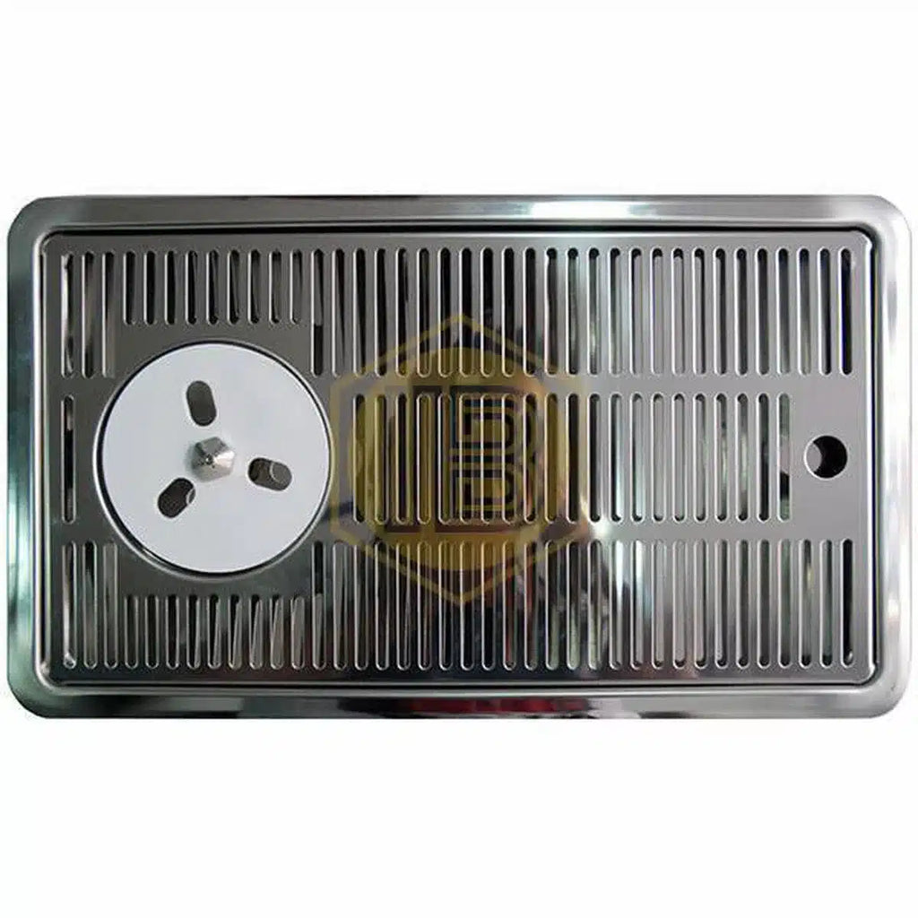 Bandeja metálica encastrada con mojacopas-Install Beer