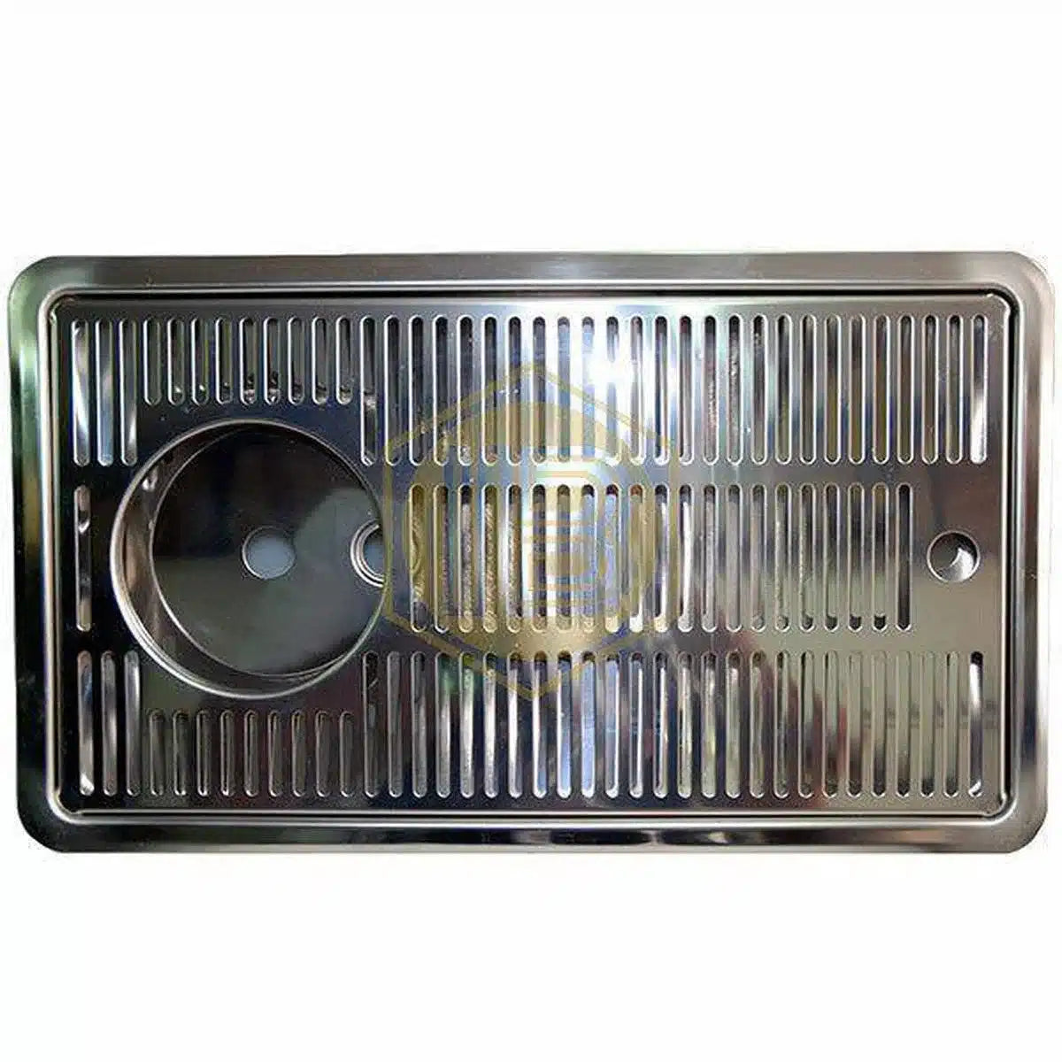 Bandeja metálica encastrada con mojacopas-Install Beer