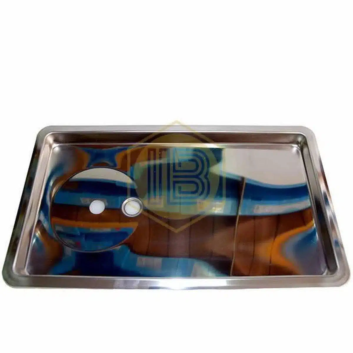 Bandeja metálica encastrada con mojacopas-Install Beer