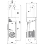 Dispensador de cerveza CWP 200 móvil de 2 grifos - Install Beer