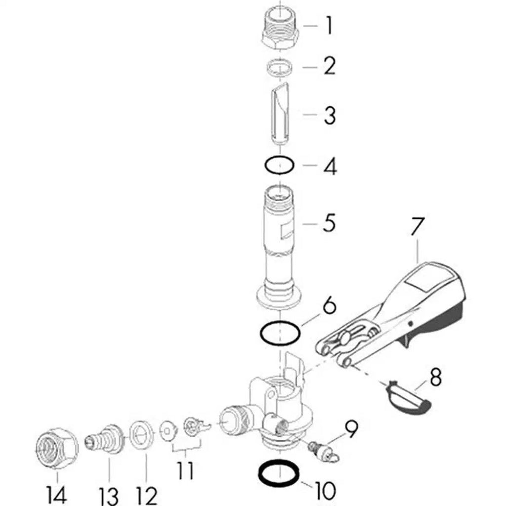 Cabezal Tipo U (3 Ergots) - Micro Matic-Install Beer