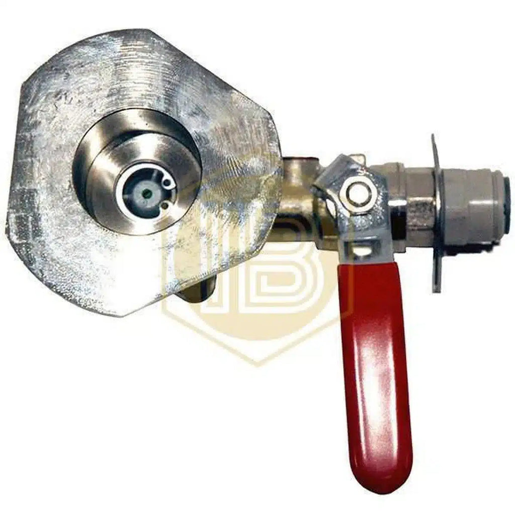 Cabezal de autolimpieza con llave KeyKeg con John Guest 3/8"-Install Beer