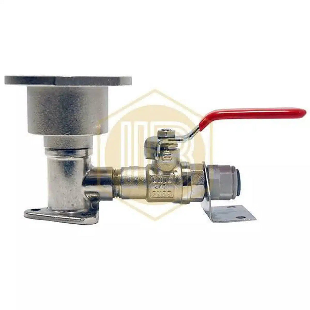 Cabezal de autolimpieza con llave KeyKeg con John Guest 3/8"-Install Beer