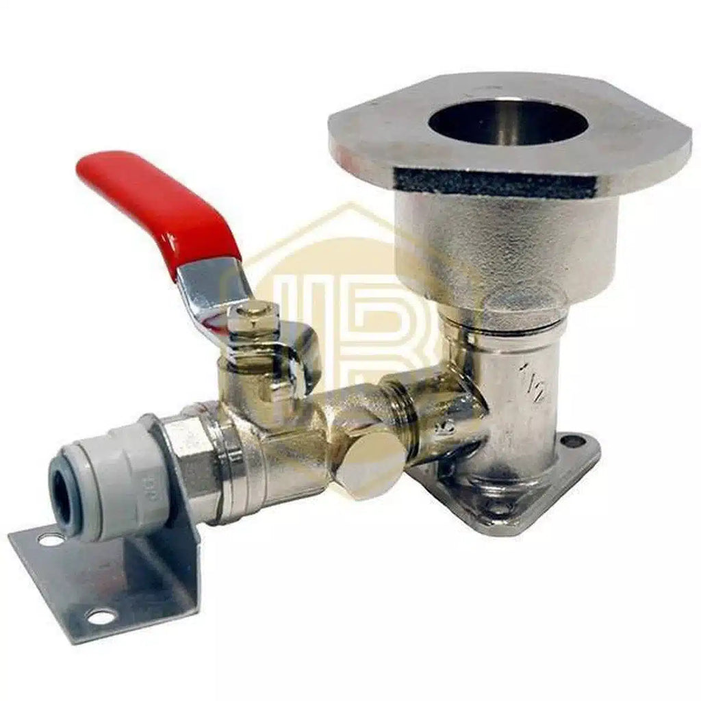 Cabezal de autolimpieza con llave KeyKeg con John Guest 3/8"-Install Beer