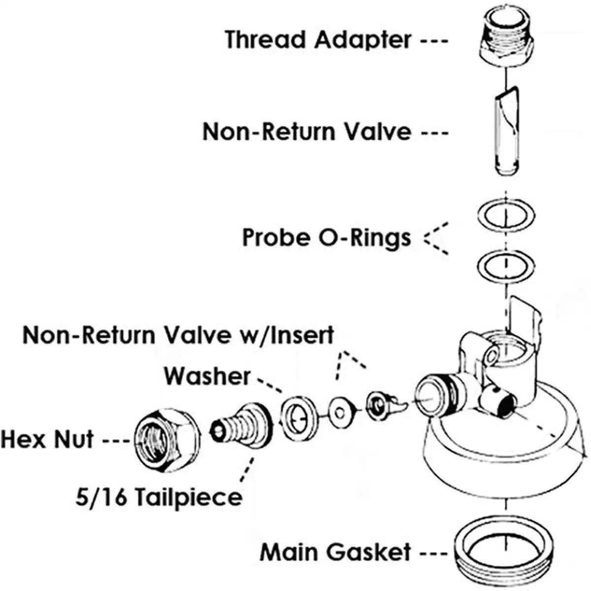 Cabezal de llenado Tipo G - Micro Matic-Install Beer