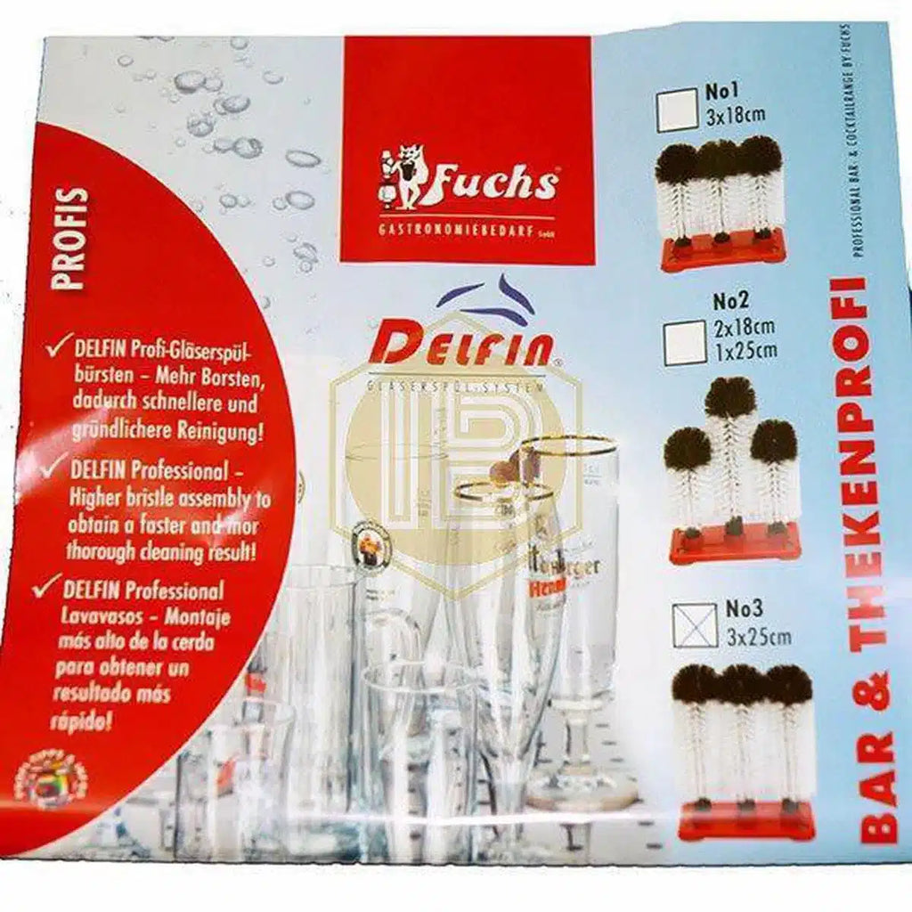 Cepillos de limpieza de vasos triple-Install Beer