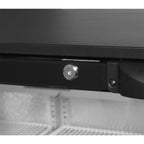 Detalle de cierre con llave en backbar TEFCOLD DB-H - Install Beer
