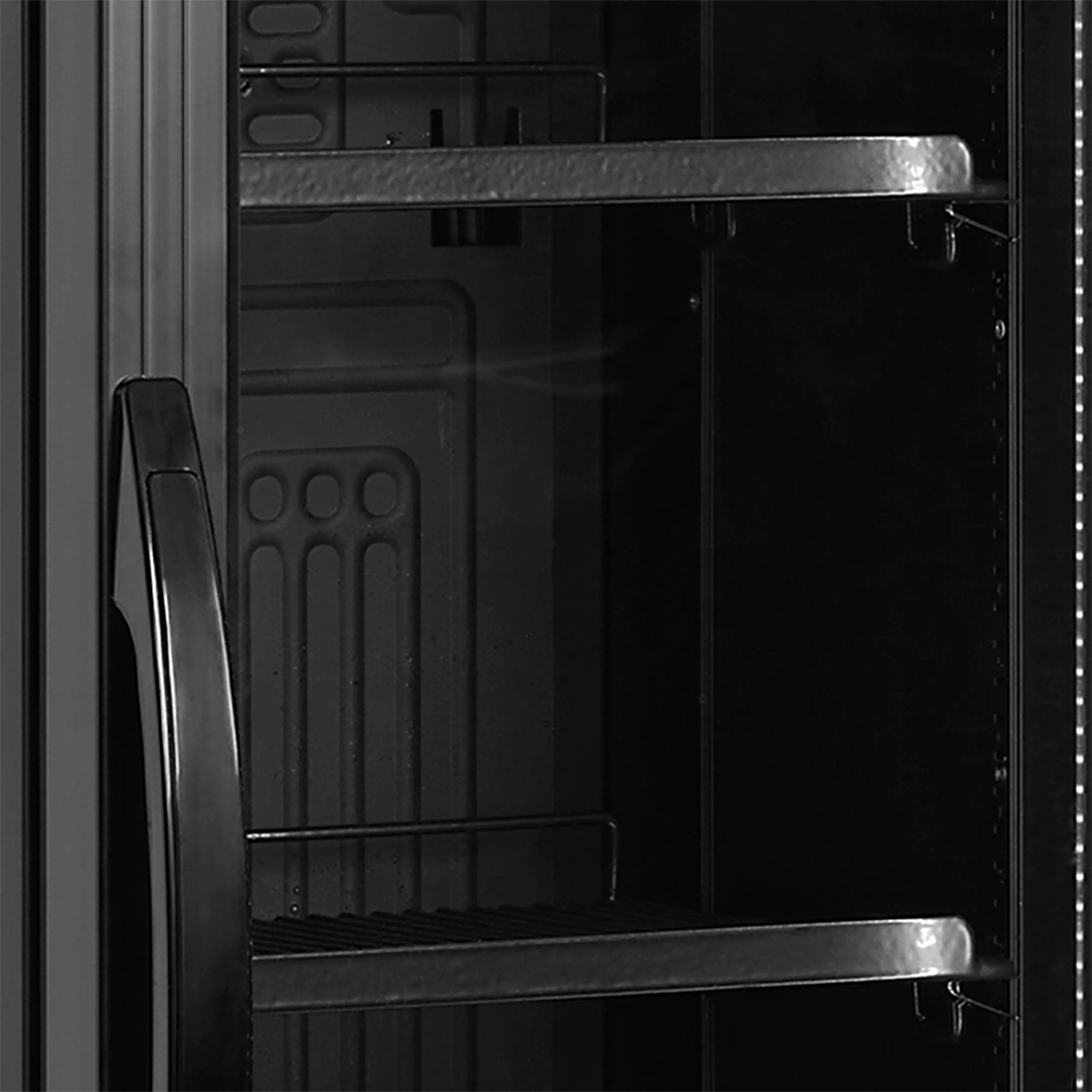 Nevera expositora negra Slim TEFCOLD FS176H Black de 435 mm - Install Beer