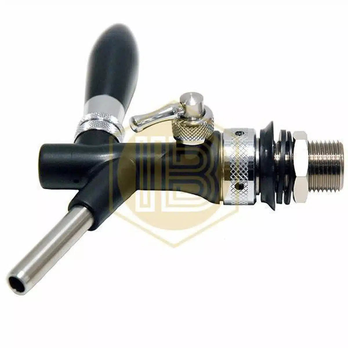 Grifo Classic con compensador ABS Negro para cerveza-Install Beer
