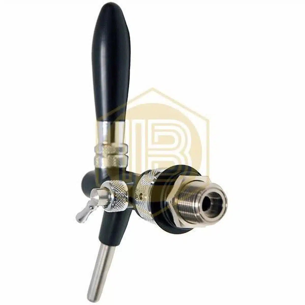 Grifo Classic con compensador ABS Negro para cerveza-Install Beer