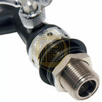 Grifo Classic con compensador ABS Negro para cerveza-Install Beer