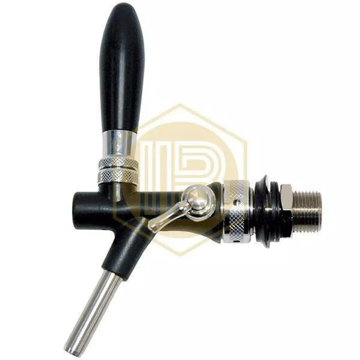 Grifo Classic con compensador ABS Negro para cerveza-Install Beer