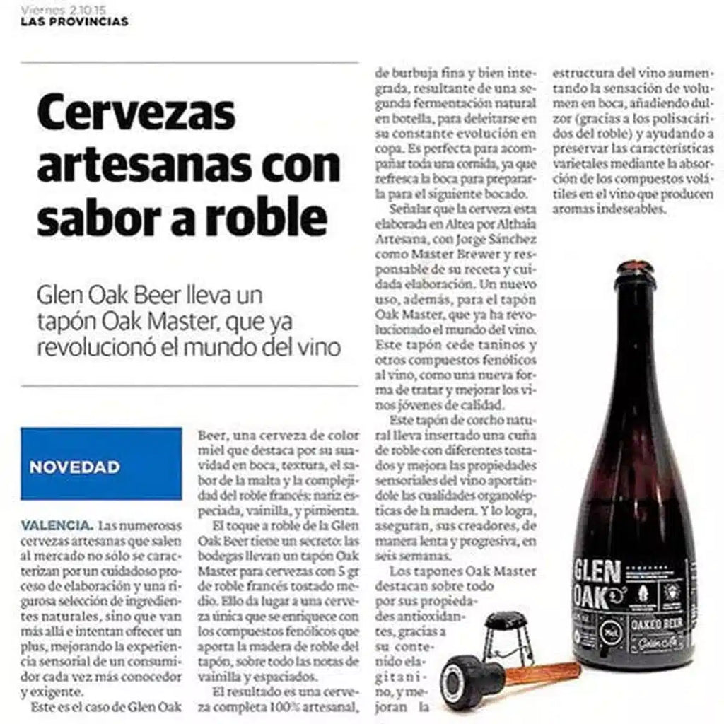 Kit de tapones de roble para envejecer cerveza-Install Beer