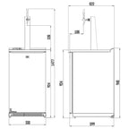 Lindr Kegerator Combi Cold Bar 50 - Install Beer