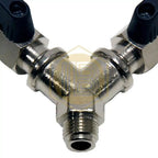 Llave de paso doble de manorreductor con John Guest 3/8"-Install Beer