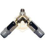 Llave de paso doble de manorreductor con John Guest 3/8"-Install Beer