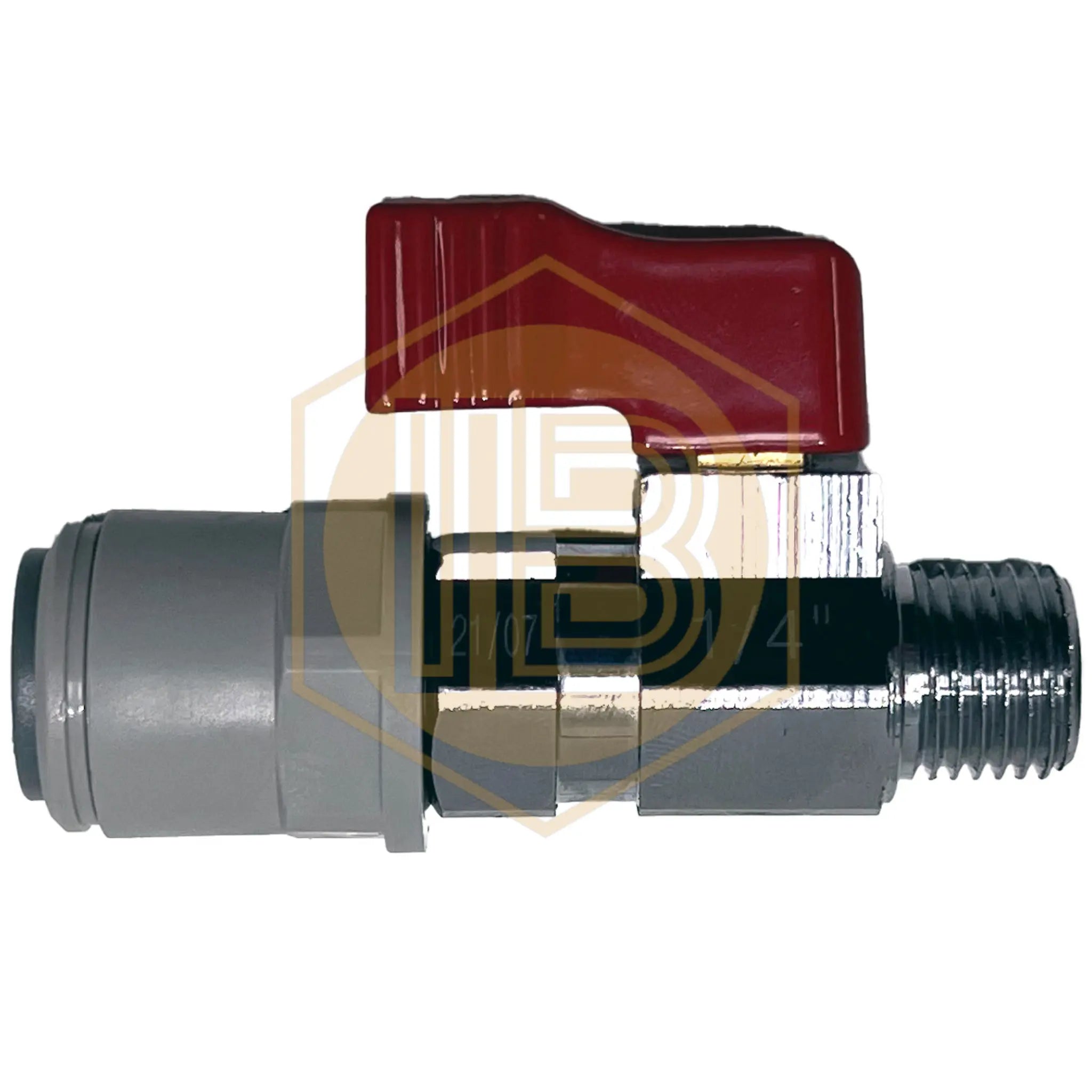 Llave de paso de manorreductor con enlace rápido 3/8"