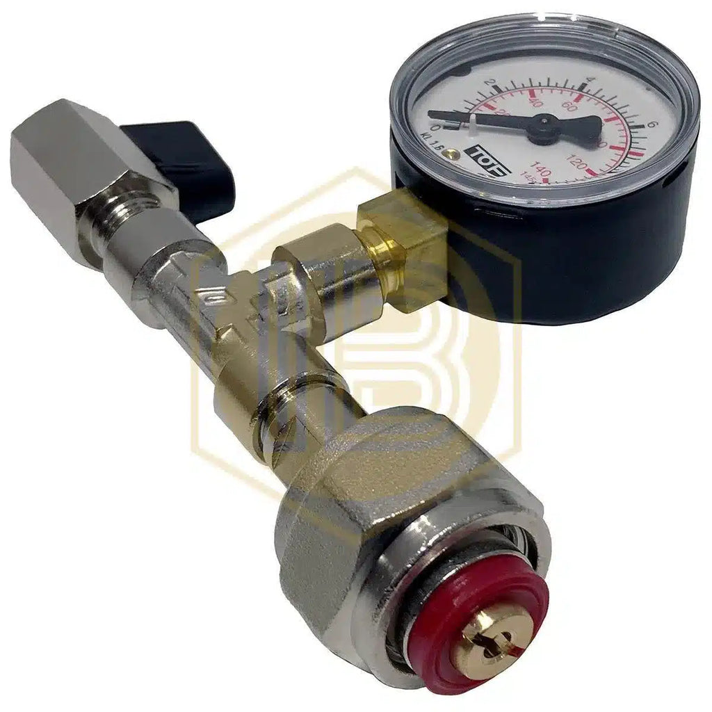 Manómetro de cabezal de rosca 1/2 BSP-Install Beer