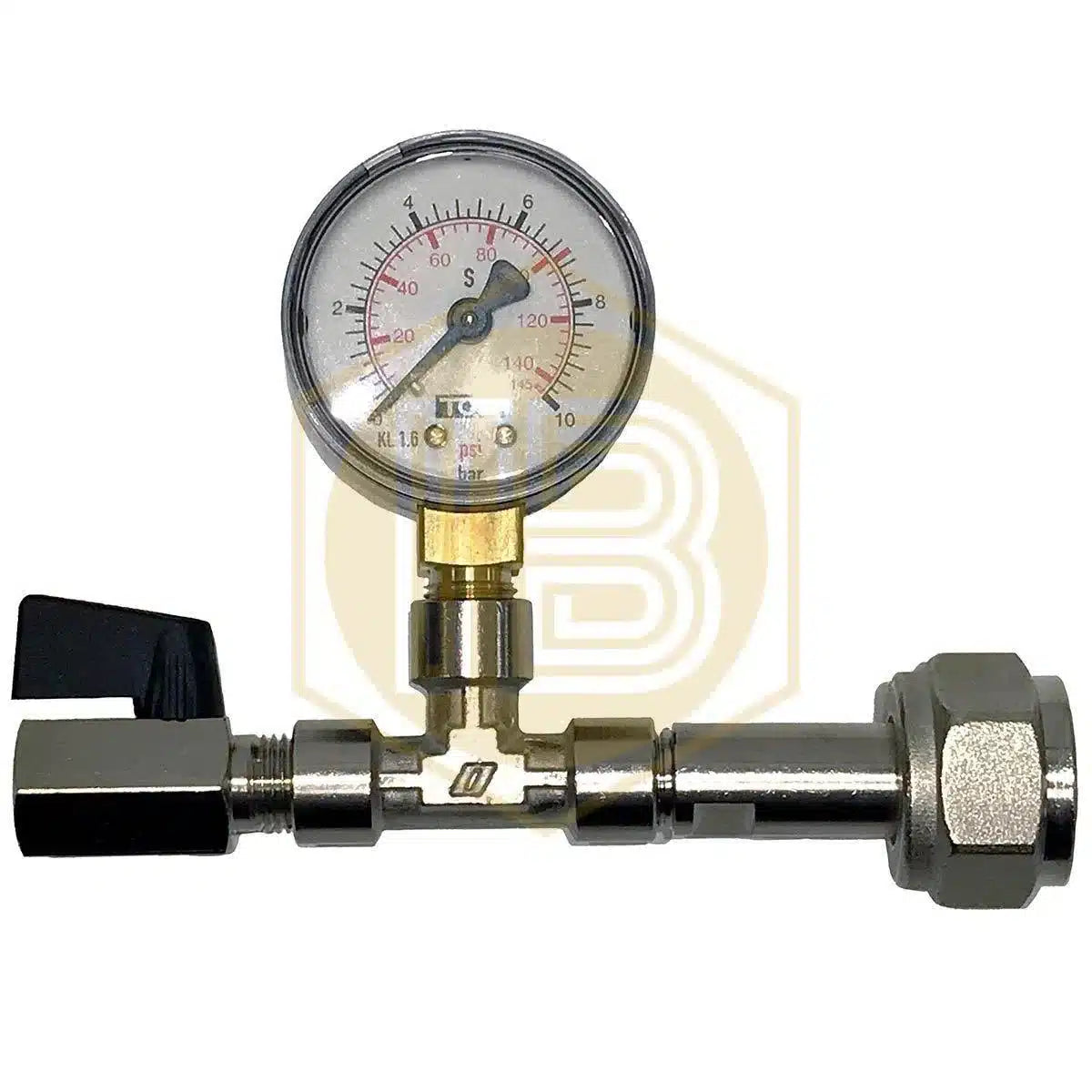 Manómetro de cabezal de rosca 1/2 BSP-Install Beer