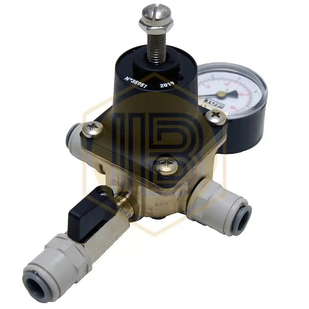 Manorreductor de baja de un cuerpo con John Guest 3/8"-Install Beer