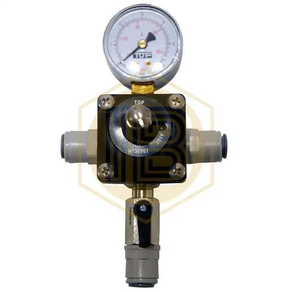 Manorreductor de baja de un cuerpo con John Guest 3/8"-Install Beer