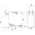Dispensador de café nitro Pygmy 25 Exclusive de 1 grifo - Install Beer