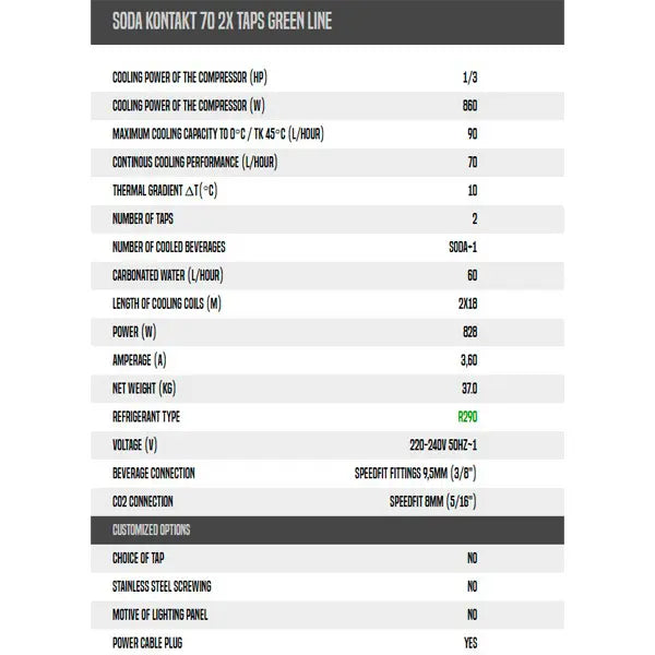 Dispensador de agua tratada y gasificada portátil Kontakt - Install Beer