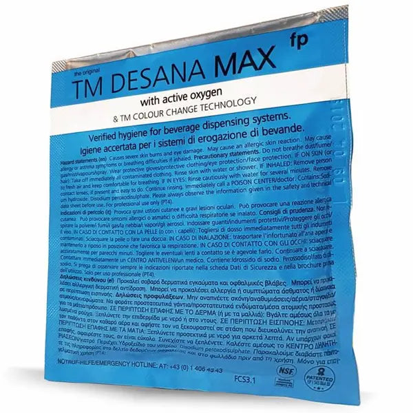 Producto químico de limpieza Desana Max FP con indicador de color para circuitos de dispensación - Install Beer