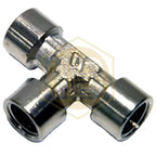 Te igual metalica rosca 1/4 NPTF-Install Beer