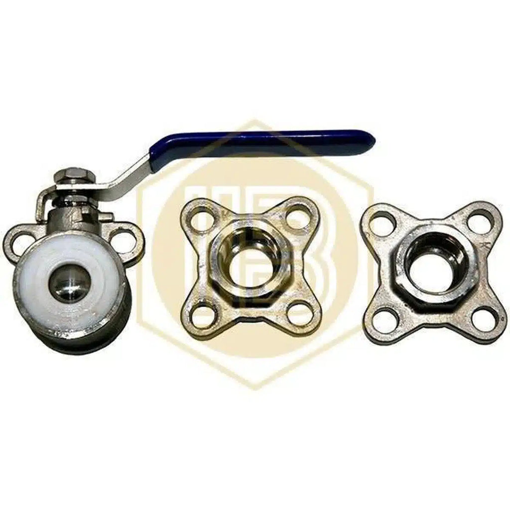 Válvula con bola de tres cuerpos de acero inoxidable-Install Beer