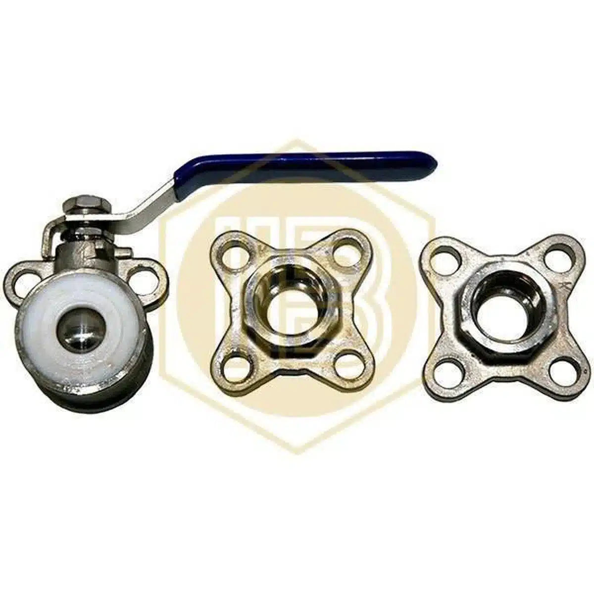 Válvula con bola de tres cuerpos de acero inoxidable-Install Beer