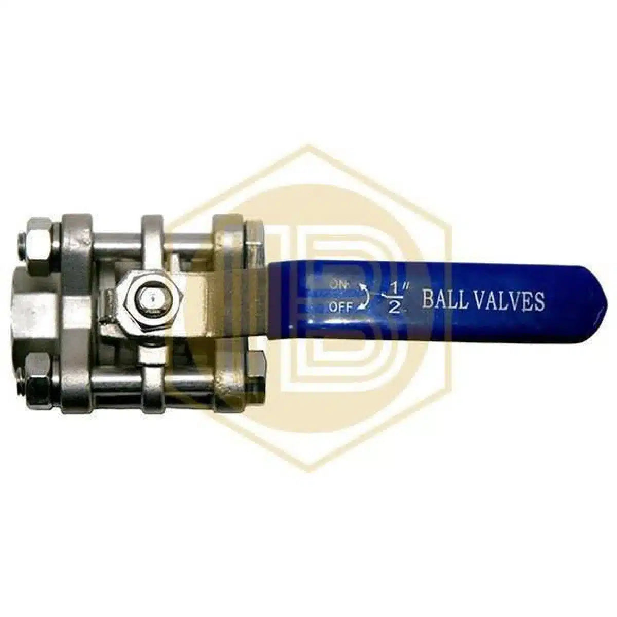 Válvula con bola de tres cuerpos de acero inoxidable-Install Beer