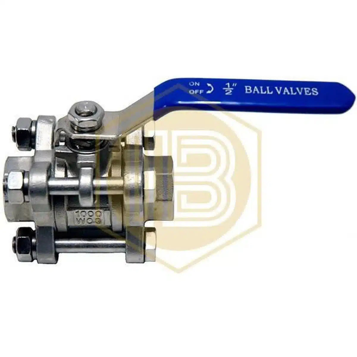 Válvula con bola de tres cuerpos de acero inoxidable-Install Beer