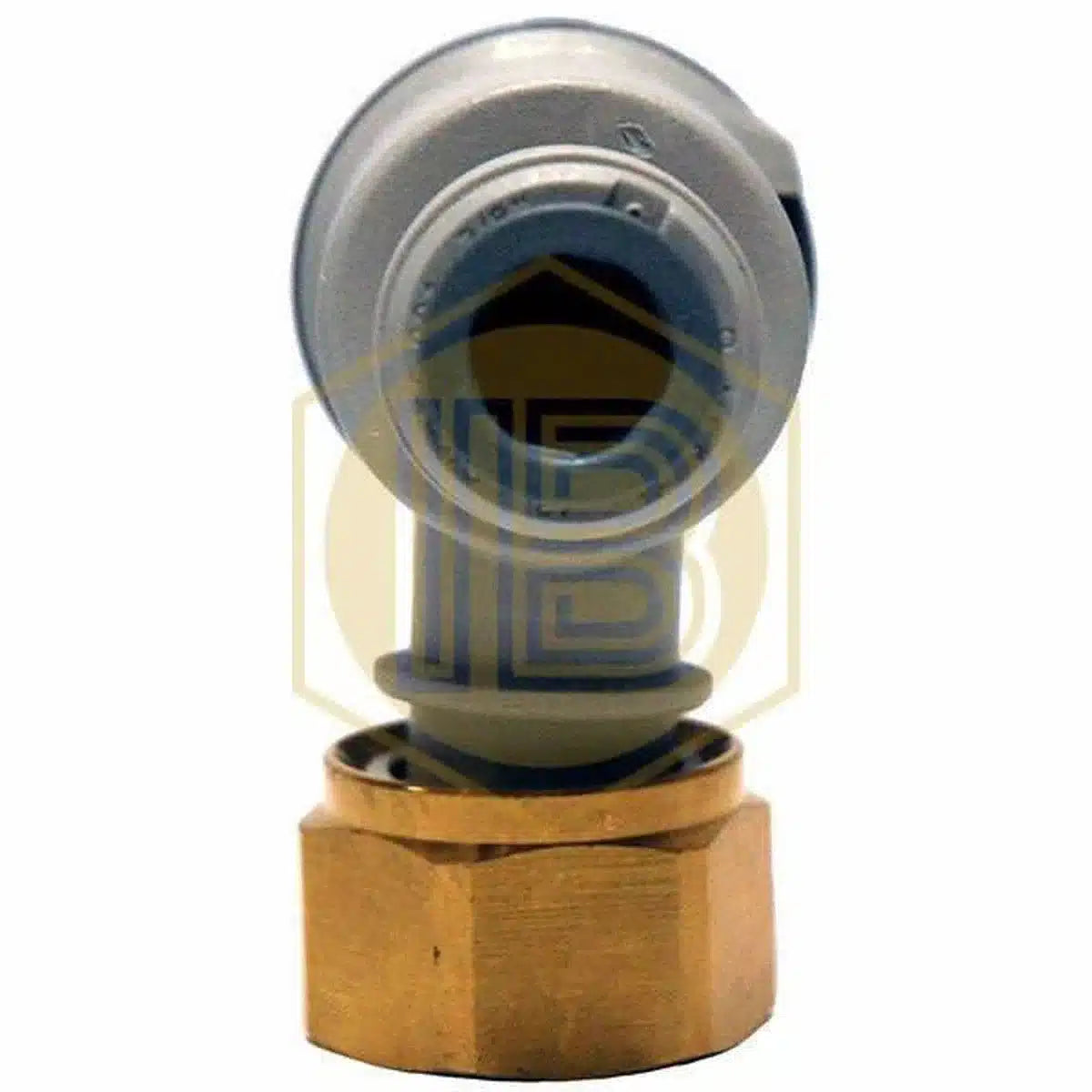 Válvula de corte en codo 3/8" - 1/2 rosca latón BSP-Install Beer