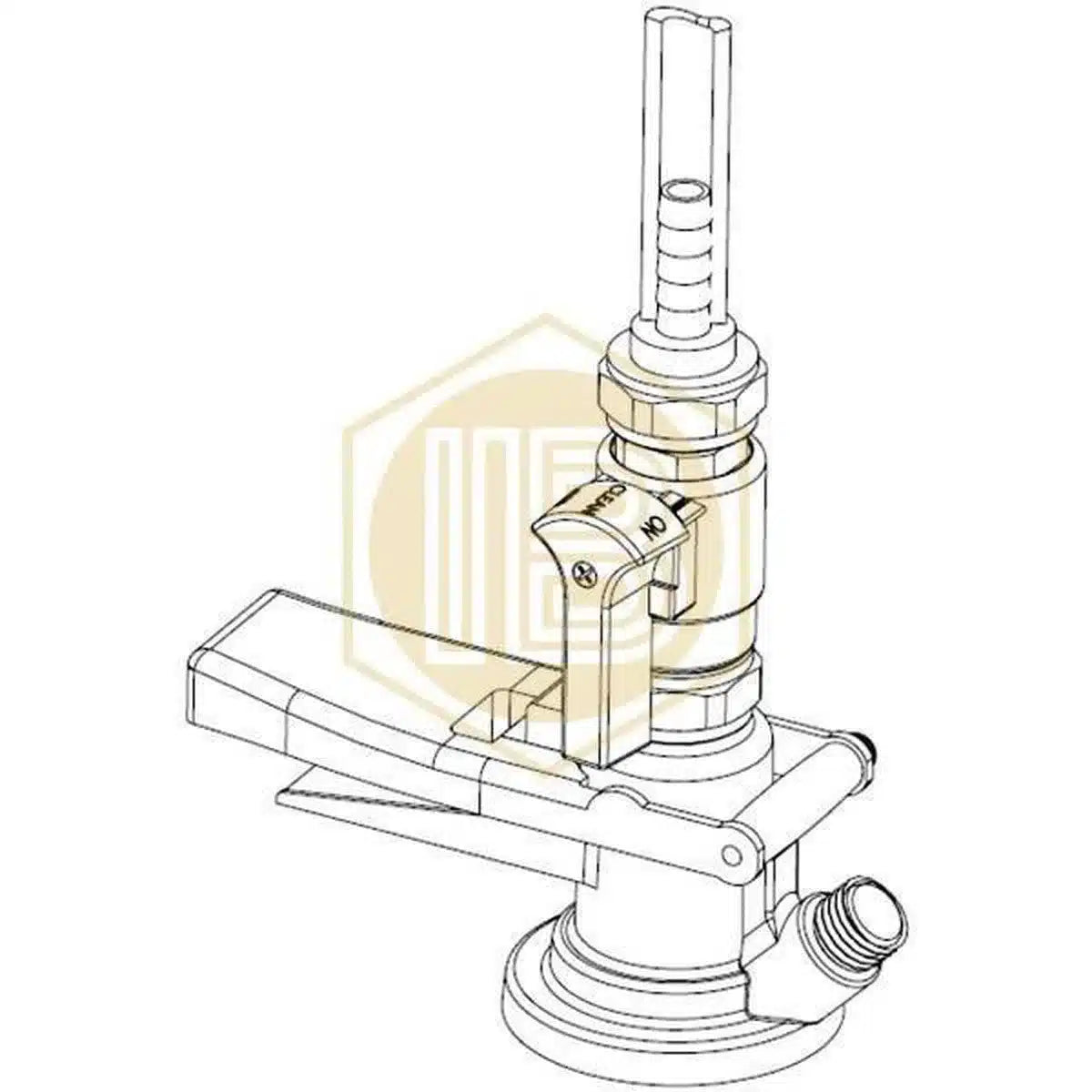 Válvula detenedor de espuma para cabezal-Install Beer
