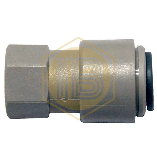Adaptador femella FFL 1/4 per a tub de 5/16 IB0042, vista lateral - Install Beer