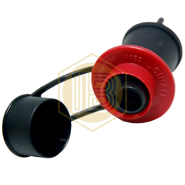 Rubber pourer stopper for cork-top bottles IB0523, rear view - Install Beer