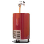 Dispensador Mektar metálico rojo con tres grifos para vino, cerveza y bebidas sparkling - Install Beer