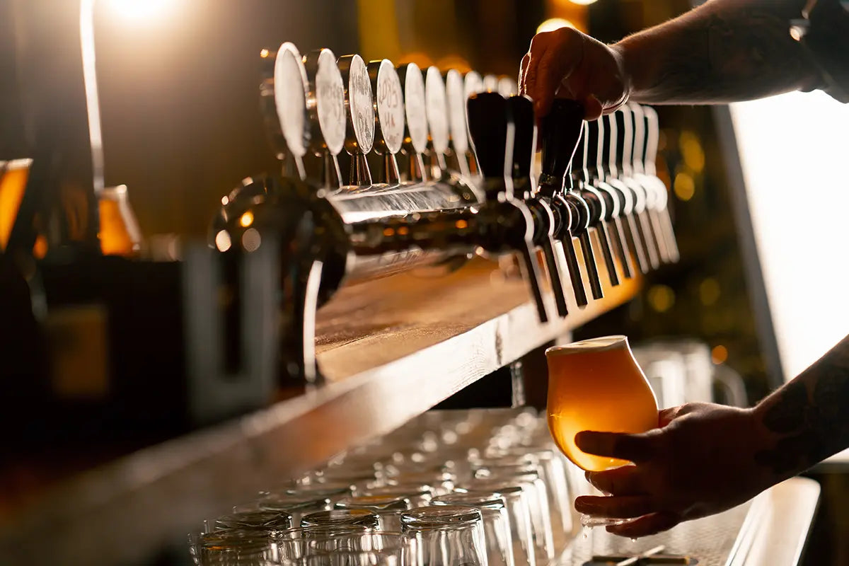 Instalación profesional de dispensación de bebidas por grifo
