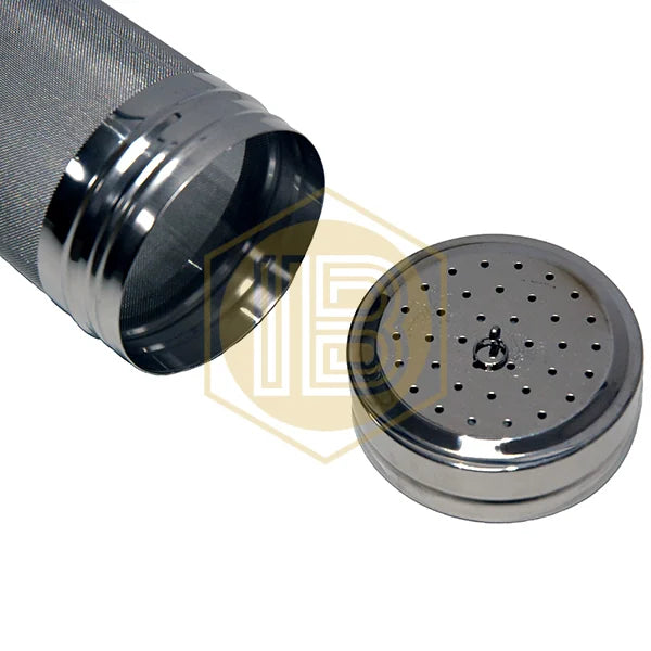 Tubular dry hopping filter IB0298, view with cap removed - Install Beer