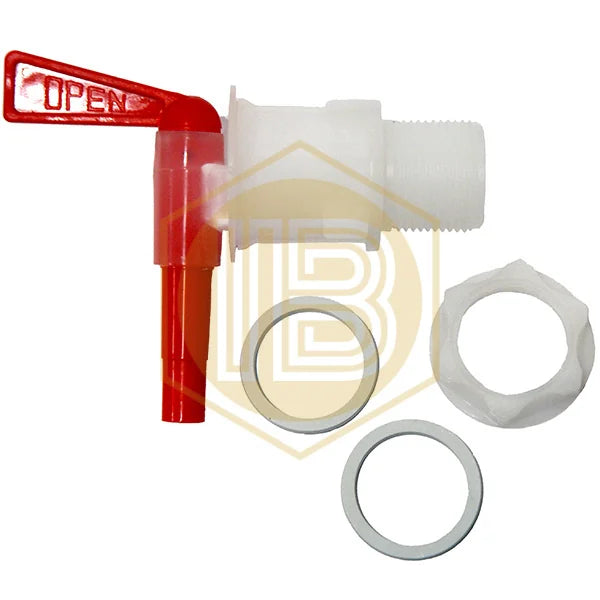 Plastic fermenter tap IB0329, disassembled view - Install Beer