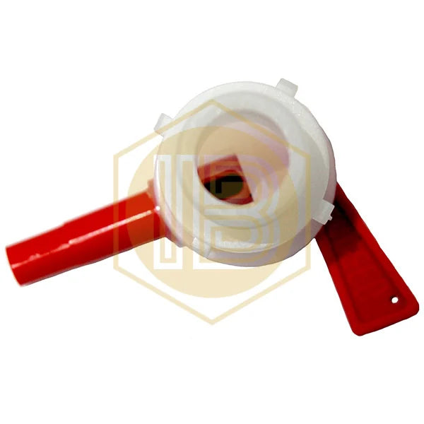 Plastic fermenter tap IB0329, view of the threaded connection - Install Beer