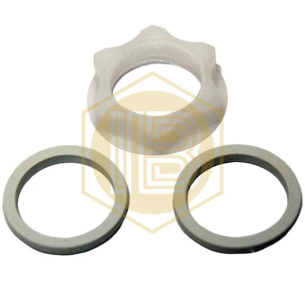 Plastic fermenter tap IB0329, nut and seal detail - Install Beer