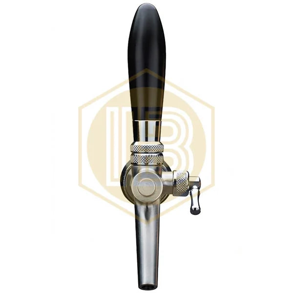 Stainless steel tap with flow compensator IB0325, front view - Install Beer