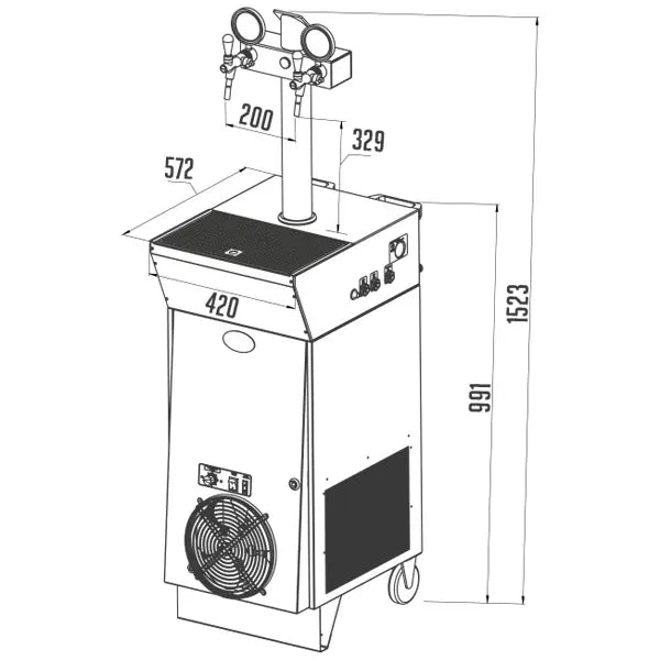 Dispensador de cerveza CWP 300Kprofi - Install Beer