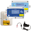 Conjunto detector de O2 LogiCO2 Mk9 con central y alarma - Install Beer